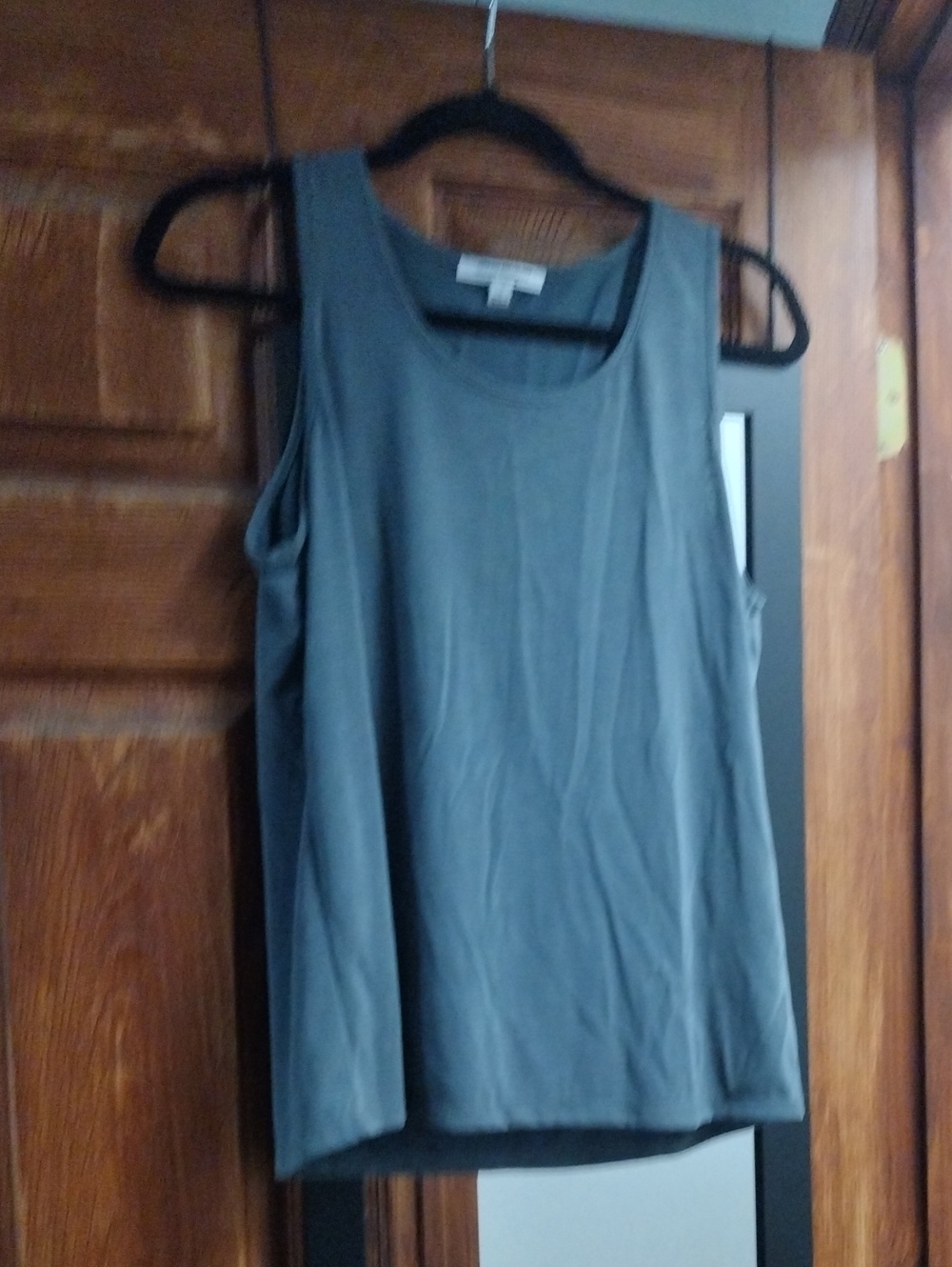 Classic Scoop Neck Tank Top - Slate Gray